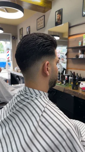 Sharp skin fade haircut