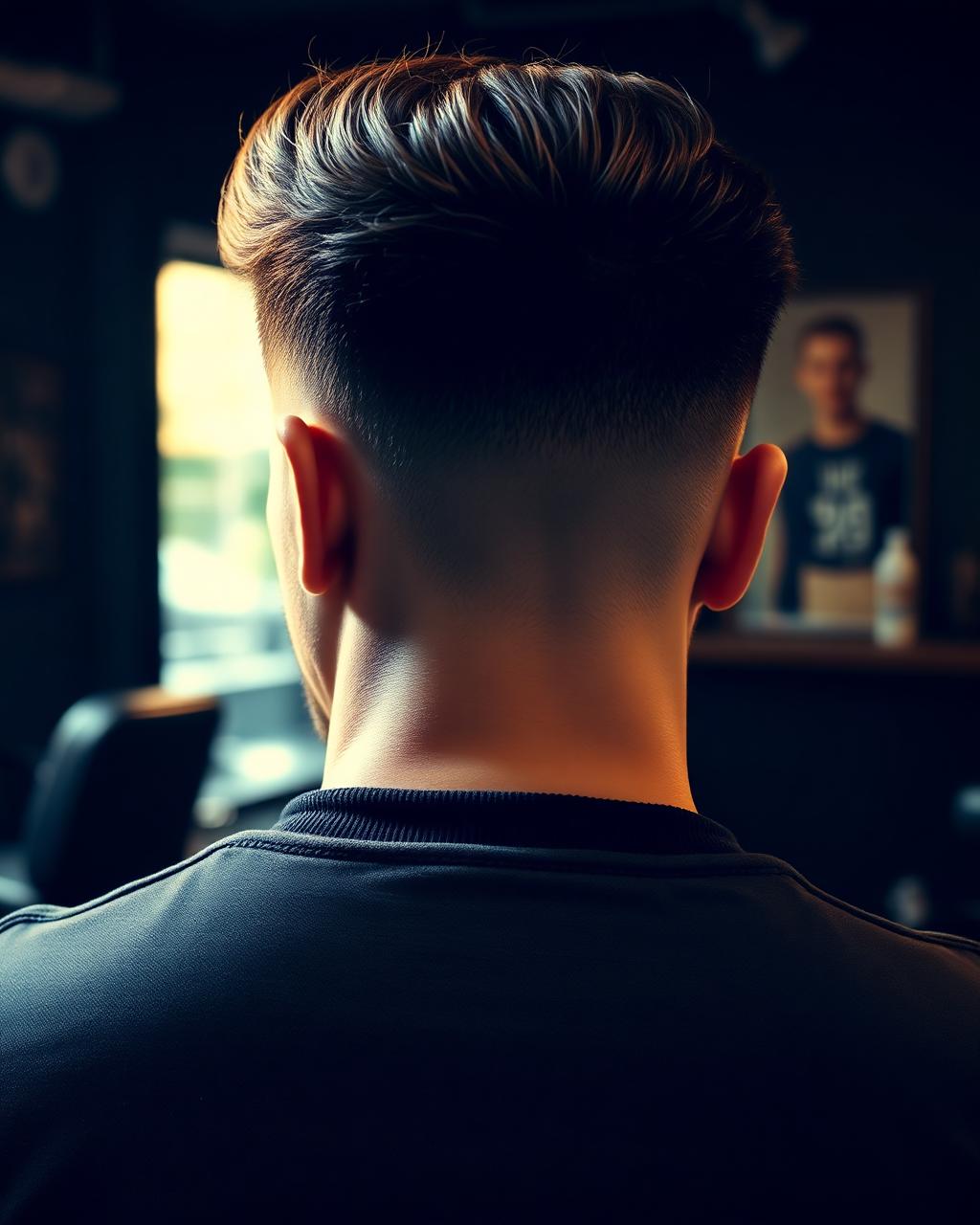 Modern men's haircut